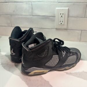 Retro Air Jordan 6s black, grey, white